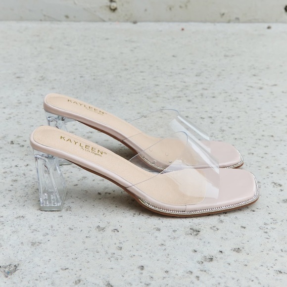 Make Myself Clear Mule Block Heels - Picture 6 of 6